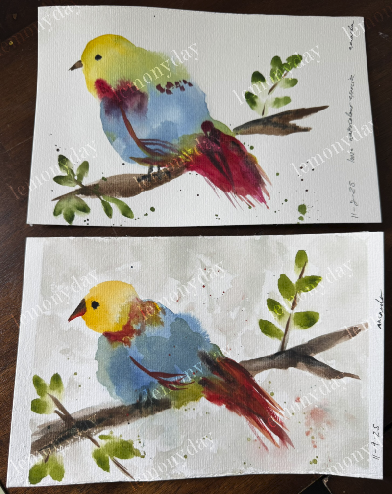 loose watercolour exercise